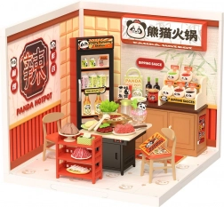 Robotime Rolife DIY kućica: azijski restoran s LED osvjetljenjem, 127 dijelova