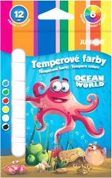 Tempera paints ocean world 6×12 ml set