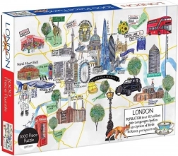 Puzzle karta Londona 1000 dijelova