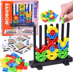 Montessori šarena geometrijska slagalica na štapiće s karticama uzoraka