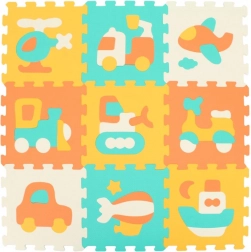 Pjenaste puzzle s prometnim vozilima