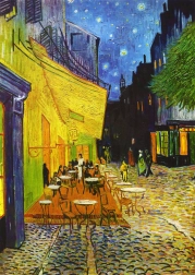 Puzzle Vincent van Gogh: Noćna terasa kafića 1000 dijelova