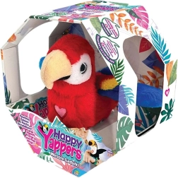 Happy Yappers red interactive plush parrot