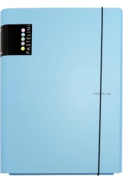 Trokutne laminirane mape s gumicom Pastelini – Plava