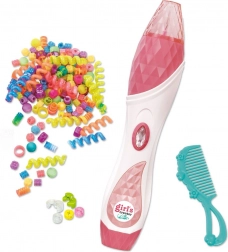 Veliki set za uplitanje perlica u kosu