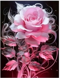 Dijamantna mozaika Ružini cvjetovi