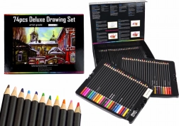 Set za crtanje u magnetskoj kutiji, 74 dijela