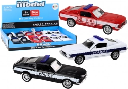 Metalni policijski i vatrogasni automobil 1:32 s trenjnim pogonom