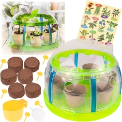 Bio set malog vrtlara – mini staklenik s alatima i sjemenkama za uzgoj biljaka