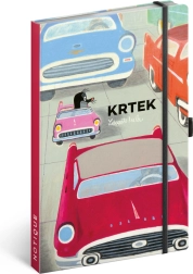 Bilježnica Krtica i autići, linirana 13 × 21 cm