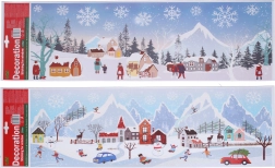 Božićna ukrasna naljepnica za prozor 59,5 × 21 cm