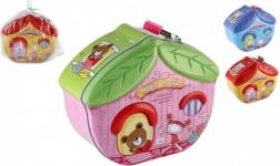 Limena kasica u obliku kućice s lokotom 16 × 8 cm