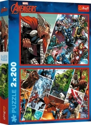 Puzzle 2×200 dijelova Avengers – Branitelji svijeta MARVEL