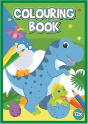 Knjiga bojanki dinosauri A4, 72 stranica