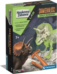 Clementoni triceratops – fluorescirajući iskopni set za djecu