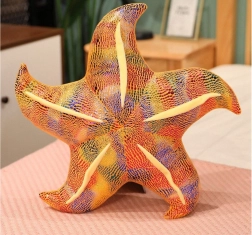 Žuta plišana zvjezdica jastuk 45 cm