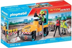 Action Heroes cestovni radovi – građevinski set s valjkom i figuricama