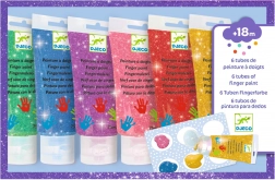 DJECO prstne boje u tubi s efektom sjaja