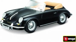 Bburago Porsche 356 B Cabriolet crni 1:24