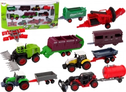 Set farmerskih vozila – metalni traktori i strojevi (12 kom)
