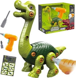 Woopie Brachiosaurus Screw-Together Building Set with Drill