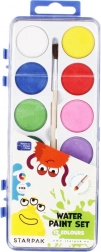 vodene boje s kistom, 12 boja