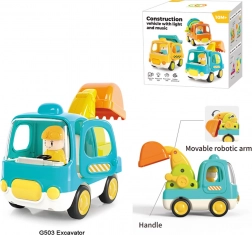 Interaktivni dječji bager sa svjetlima i zvukovima