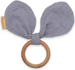 Grickalica za djecu s ušima New Baby Ears siva