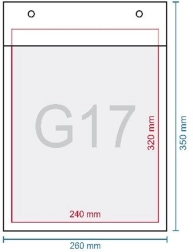 Puhasta kuverta g17 350 × 250 mm sa samoljepljivim zatvaranjem