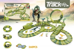 Dinosaur staza za aute s automobilom, 260 dijelova