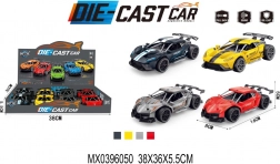 Metalni model trkaćeg automobila s pull-back funkcijom