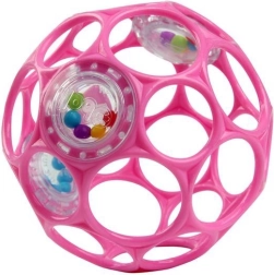 Oball rattle ball 10 cm dark pink