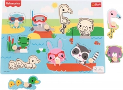 Drvena slagalica Fisher-Price Životinje uz vodu
