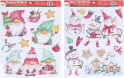 Prozorska dekoracija Mix Božić 41 × 29 cm