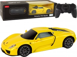 Automobil R/C Porsche 918 na daljinsko upravljanje žute boje 1:24
