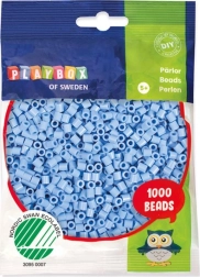 Glačane perlice Playbox pastelno plave 1000 kom