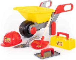 Dječji građevinski set Wader Polesie s kolicima