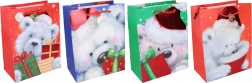božićna darovna vrećica M 26 × 32 × 10 cm