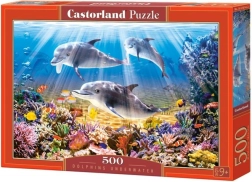 Puzzle 500 dijelova Dolphins Underwater