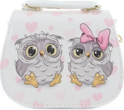 Dječja torbica s motivom sovića – bijela