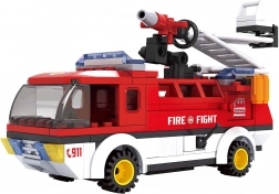 Kompatibilna građevna slagalica BLOXO vatrogasci – auto, 170 dijelova