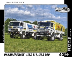 RETRO-AUTA puzzle TRUCK Dakar specijali LIAZ 111 i LIAZ 100 – 40 dijelova