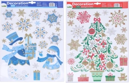 Božićna prozorska dekoracija 41 × 29 cm