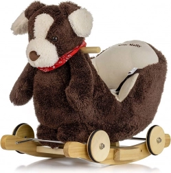 Kolebajući psić s melodijom i kotačićima MILLY MALLY Polly Plus Brown Dog
