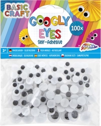 Naljepljive pokretne očice crno-bijele