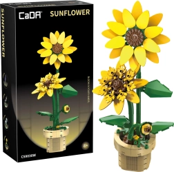 CaDA Sunflower in Flower Pot 27 cm, 187 pieces