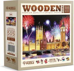 Drvene puzzle Noćni London 505 dijelova – WOODEN CITY