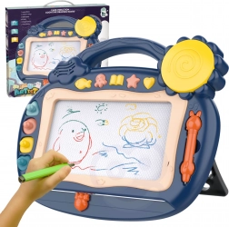 Woopie magnetska ploča za crtanje sa zvukovima i žigovima – plava