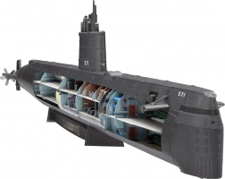Metalne 3D puzzle METAL EARTH Premium – podmornica USS NAUTILUS
