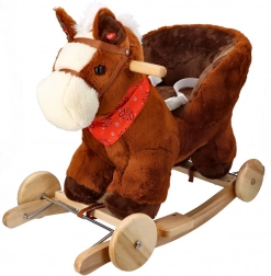 Konjić za ljuljanje s kotačićima i sjedalom